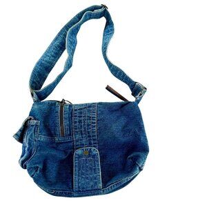 Vintage Denim Jean Cross Body Casual Bag Purse